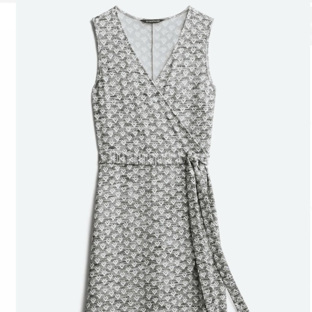41 HAWTHORN Liana Faux Wrap Knit Dress